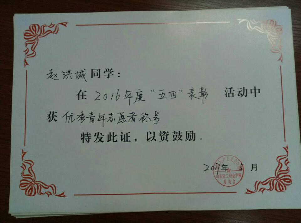 商务贸易系优秀青年志愿者名单